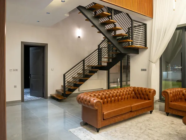 Floating stair installation process in a Toronto property